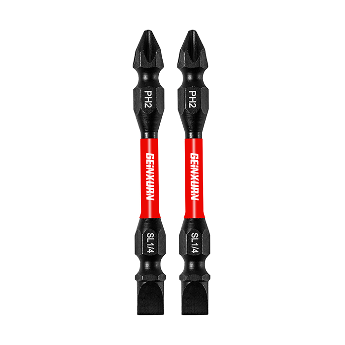 Double-Ended 2"-50mm PH2-SL1/4 Imapct Power Bit Double-Ended 2"-50mm PH2-SL1/4 Imapct Power Bit